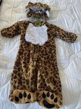 Leopard Cheetah Costume Baby Infant 6-12 Months Halloween Soft Furry NWOT