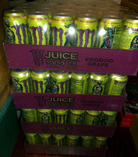 MONSTER ENERGY JUICE VOODOO GRAPE FLAVOR DRINK 16 FL OZ 473mL 12 CANS