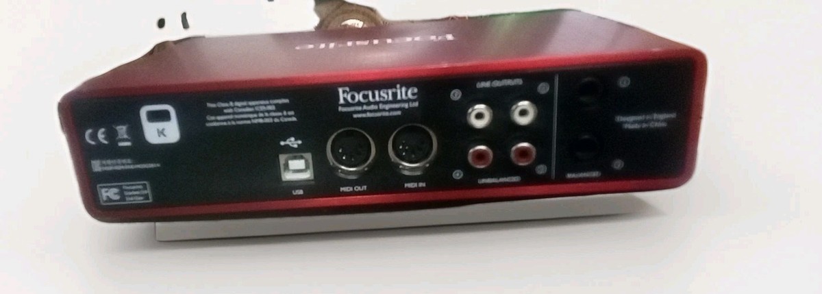 DJ機材 Ficusrite Scarlett 2i4 Gen2 Focusrite Scarlett 2i4 2nd Gen 2 Channels USB Audio Interface for