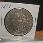 Morgan Dollar 1878 7TF  $1 Silver Coin 0.9 Fineness Circulated Uncertified