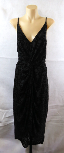 City Chic Womens Plus Size 18 M Dress Black Velvet Sleeveless Maxi Stretch Event - Picture 10 of 10