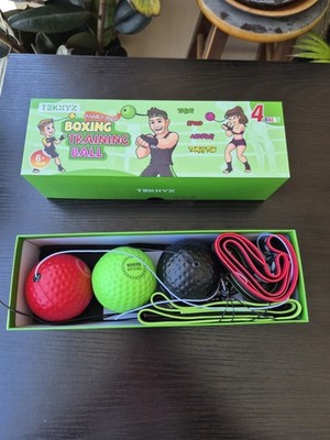 TEKXYZ Boxing Reflex Ball Family Only 3 Balls 2 Headbands 3 Levels