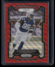 2023 Panini Prizm Deforest Buckner Red Wave Prizm /149 #125 Indianapolis Colts