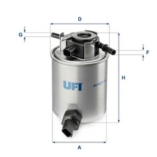 UFI Kraftstofffilter passend für Infiniti QX70