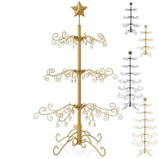 Ornament Display Stand - Wrought Iron Christmas Tree Ornament Holder