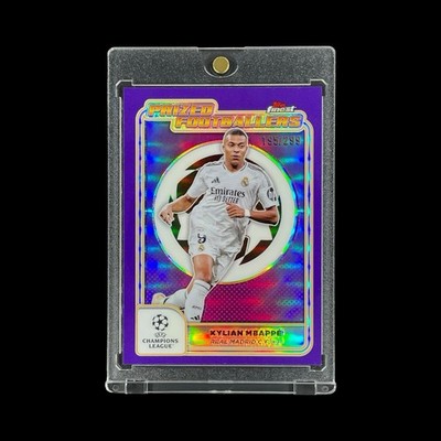 KYLIAN MBAPPE RARE /299 PURPLE REFRACTOR 2024-25 Topps Finest Prized Footballers