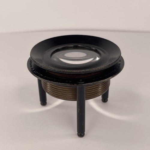 Antikes Bausch und Lomb Optisches Stativ Kartenkarte Stativ Lupe Lupe - Bild 1 von 11