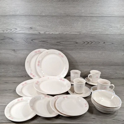 Corelle Blossoms in Lace Geschirrset 20 Teile Service für 4 Vintage USA - Bild 1 von 4