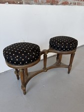 Antique Victorian Double Piano Bench /Vanity Stool Look @All Pictures Read