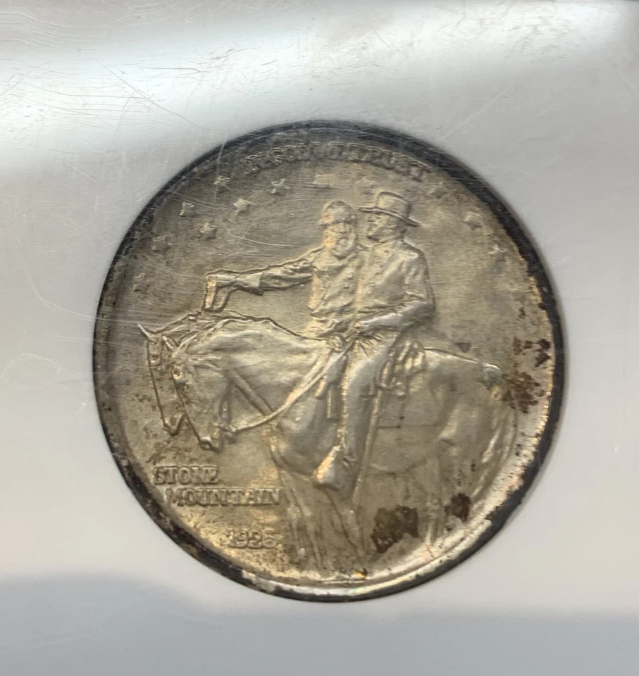 1925 50c Stone Mountain Commemorative Silver Half Dollar NGC MS64 - Image 3 of 4