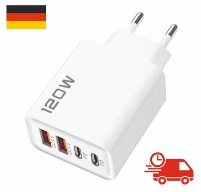 Ladegerät 4 Port USB Typ C Ladegerät geeignet für Samsung Xiaomi Tablette