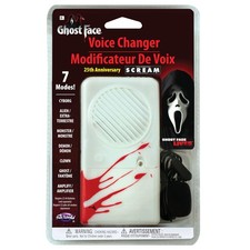 Fun World Ghost Face 25th Anniversary Deluxe Voice Changer One Size, White