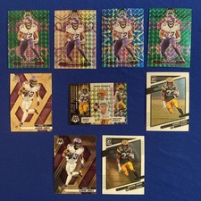 Aaron Jones Mosaic Optic Silver Prism Flea Flicker Green Prism Blue (9 Cards)