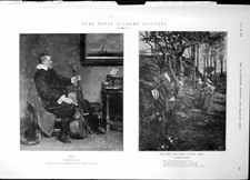 Old Print Finis Poet Country Girls Ra Pictures Price Song Proposal 1904 20th