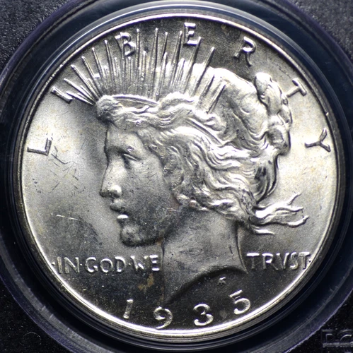 1935 S PEACE DOLLAR PCGS MS 64 VERY SMOOTH AND VERY WELL STRUCK WITH NICE WHITE