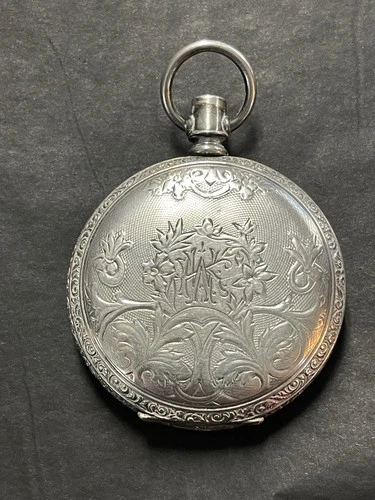 Antique American Waltham Watch Co. 1894 Coin Silver Rare For Parts Or Repair