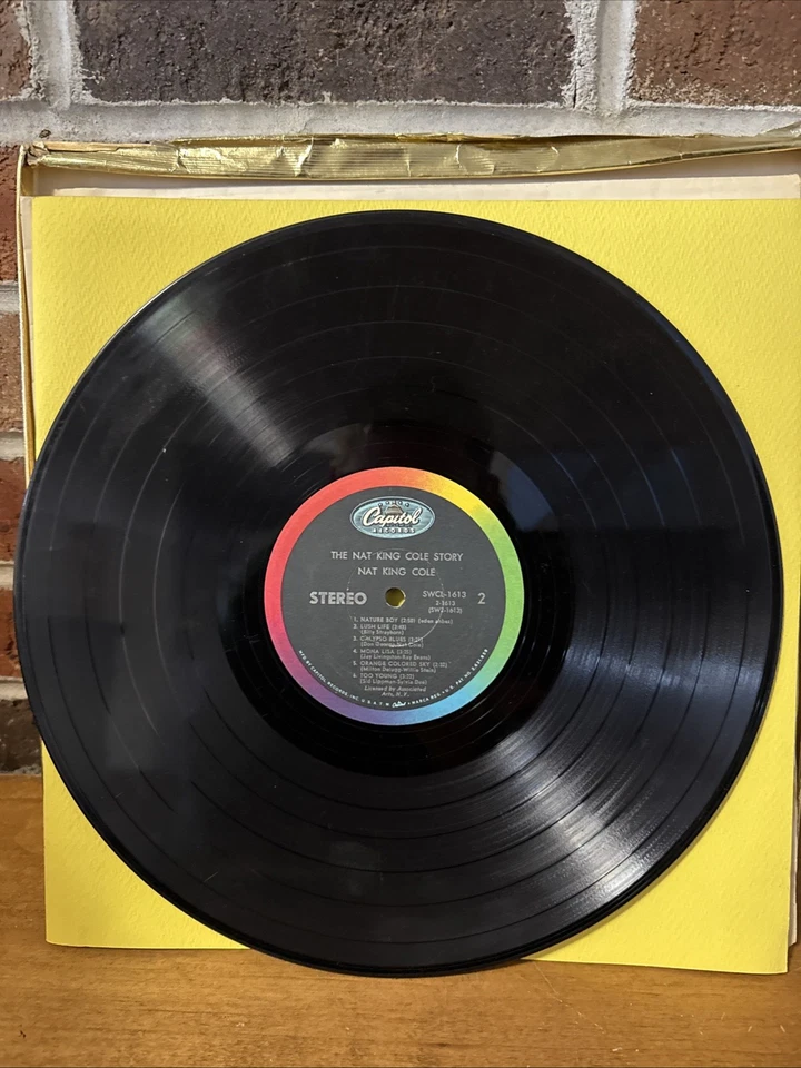 Nat King Cole - The Nat King Cole Story (Vinyl Record 3LP Box Set, Stereo) VG Foto 4 de 4