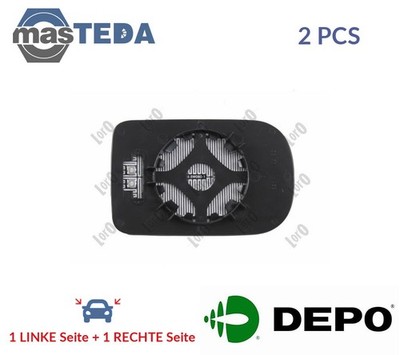 0416G08 AUßENSPIEGEL SPIEGELGLAS PAAR LORO 2PCS NEU OE QUALITÄT