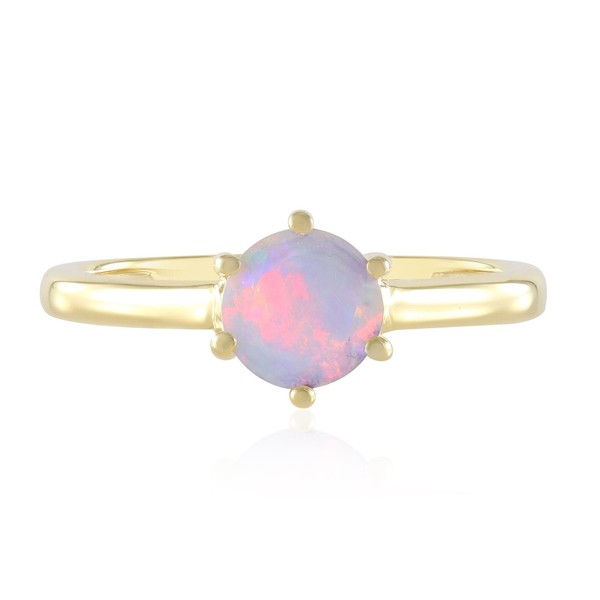 Cavill Damenring Welo Opal 0,494Ct 925 Sterlingsilber Rundvergoldet- Echtschmuck-image