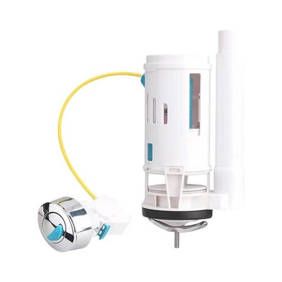 Integriertes WC DUAL Spülsystem mit verstellbarem Druckknopf Design