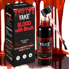 Halloween Fake Blood with Brush Cap   60ML Dark Coagulated Look
