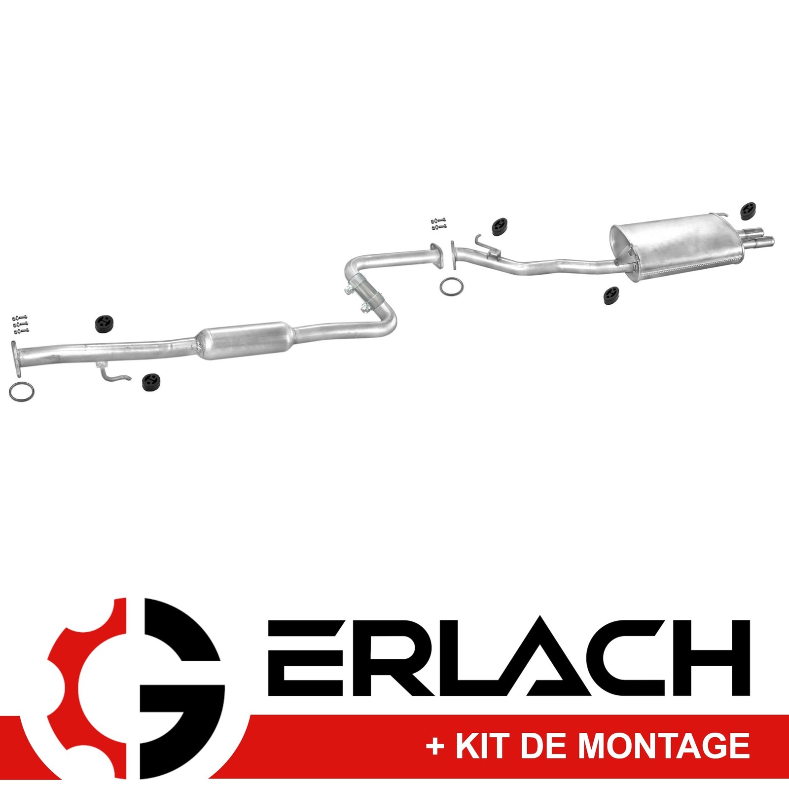 Silencieux d'échappement pour Honda Accord V et Rover 600 berline en acier aluminié