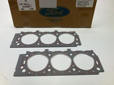 (2) OEM Ford F2DZ-6051-A Cylinder Head Gaskets - 1986-2007 Ford 3.0L OHV VULCAN