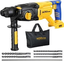 Sds-Plus Cordless Rotary Hammer Drill for Dewalt 20V Battery，Brushless Motor, Sa
