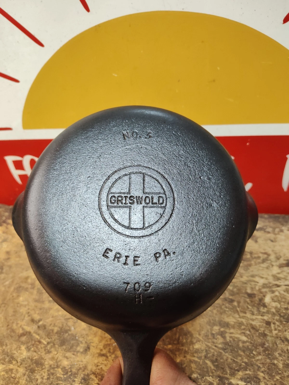 "Fully Restored" GRISWOLD 6" Cast Iron Skillet Small Logo Seasoned Flat