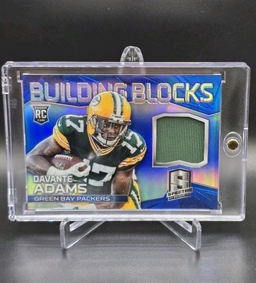 2014 Spectra Davante Adams Building Blocks #'ed /49 Rookie Jersey Patch PACKERS 