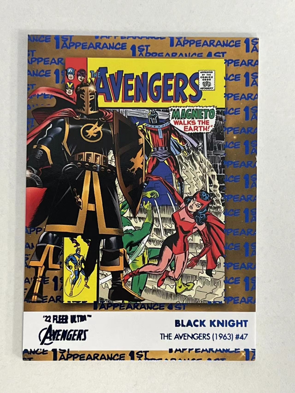 2022 Fleer Ultra Avengers Black Knight 040/360 Blue Foil 1st Appearances ZTZ
