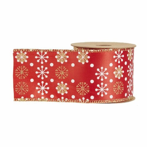 Chistmas Ribbon 63mm x 10yds Various Designs Gifts Presents Wreath Decorations - Picture 12 of 17