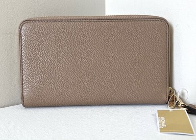 Michael Kors Grommet Leather Hayes LG Flat MF Phone Case Wallet 