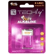 Techly Blister 1 Batteria Power Plus Alcalina 6LR61 9V