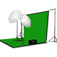 Photography Light Kit 3 Muslins Backdrop Support Kit