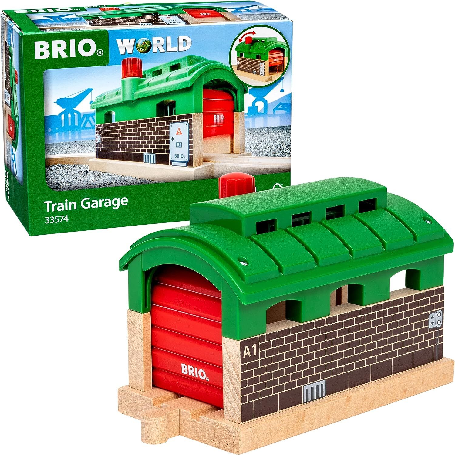 BRIO World - Железнодорожный гараж для детей от 3 лет - Совместим со всеми BRIO Rai 10890₽