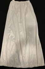 Vintage 1960  s Caresse Ivory Simple Slip Made in USA Shear Panels On Hips Union