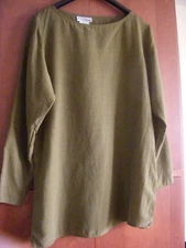 Instant Good Look Studio Holt Renfrew vintage new olive green rayon tunic 
