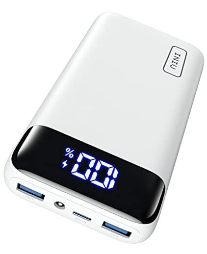 Portable Charger, 22.5W PD3.0 QC4.0 Fast Charging LED Display 20000mAh White-image