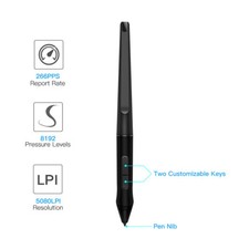 PW500 Battery-free Stylus For Huion KAMVAS Pro 22 Inspiroy Q11K V2 Q620M GT-221