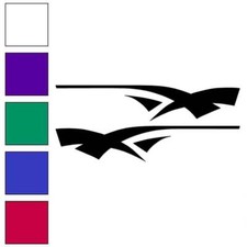 Pinstripe Pair Set, Vinyl Decal Sticker, Multiple Colors  Sizes 7432