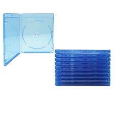 10Pack Standard Blu Ray Replacement 1-Disc Cases Designed for Blu-Ray Discs