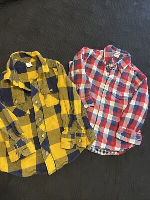 Boys Gap & Old Navy Long Sleeve Shirts Size 4T Lot Of 2