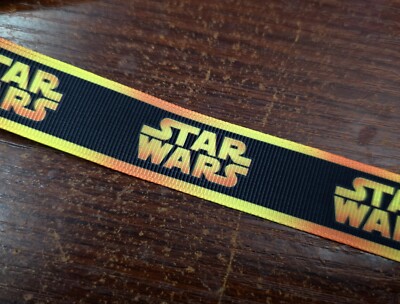 7/8'' Star Wars Lettering Ribbon - SOLD BY YARD