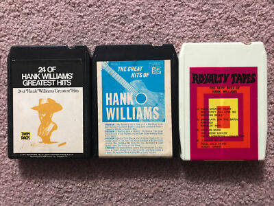Hank Williams 8 Track Tape Cartridge Lot Of 3 | eBay