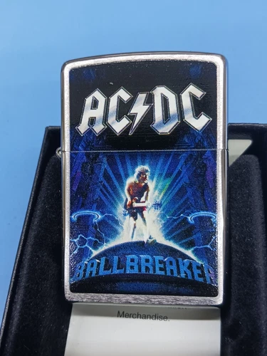 Zippo ACDC Ballbreaker Brushed Chrome 28020