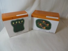 DEPT 56 HALLOWEEN LOT OF 2 ACCESSORIES SPOOKY SIDEWALK LUMINARIES/STREET LAMPS