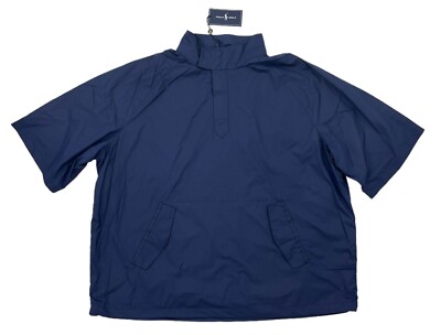 Polo Golf Ralph Lauren Men's Short Sleeve Vintage Windbreaker Navy XL NWT  Free S