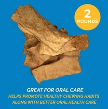 Rawhide Chips Smoked Flavor Dog Chews (2 or 5 Pounds) 100% All-Natural 