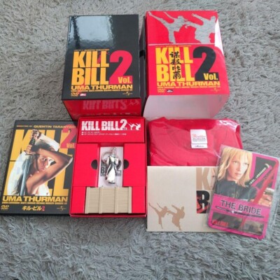 KILL BILL Vol.1 & Vol.2 DVDプレミアムボックス Kill Bill Vol 1 + 2 Japan DVD Limited Box All Bonus Items, Kubrick